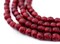 The Bead Chest African Recycled Glass Beads – Handmade in Ghana – Red Black Swirl 7mm Strand for Jewelry Making, Crafts, and Home Decor I Approximately 65-70 Beads